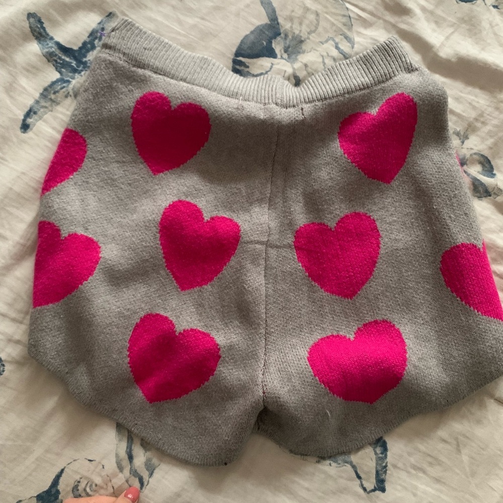 Nasty Gal Heart Fuzzy Lounge Shorts - Picture 2 of 3